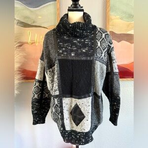 Susann D Vintage 80s Patchwork Sweater